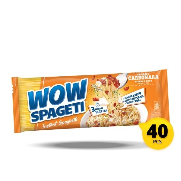 

PROMO MIE / PASTA / Pasta WOW Spageti Creamy Carbonara Karton NON COD