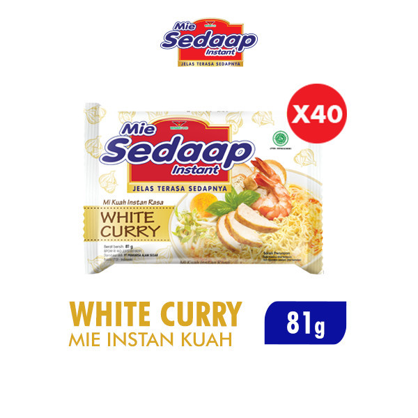

PROMO MIE / PASTA / Sedaap Mie Instan White Curry 81 gr Dus (Isi 40 pcs) NON COD