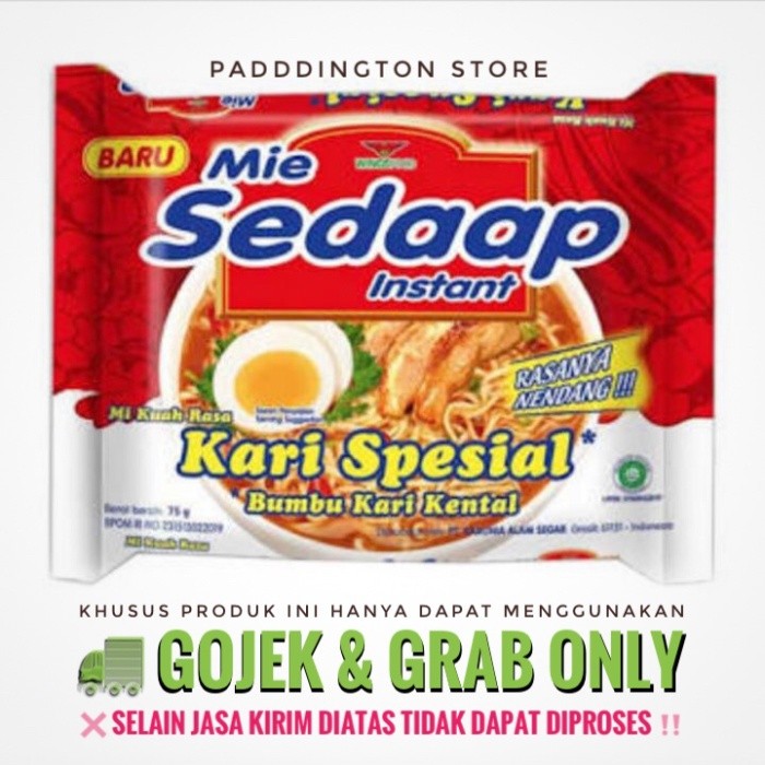 

PROMO MIE / PASTA / Mie sedap kari spesial NON COD