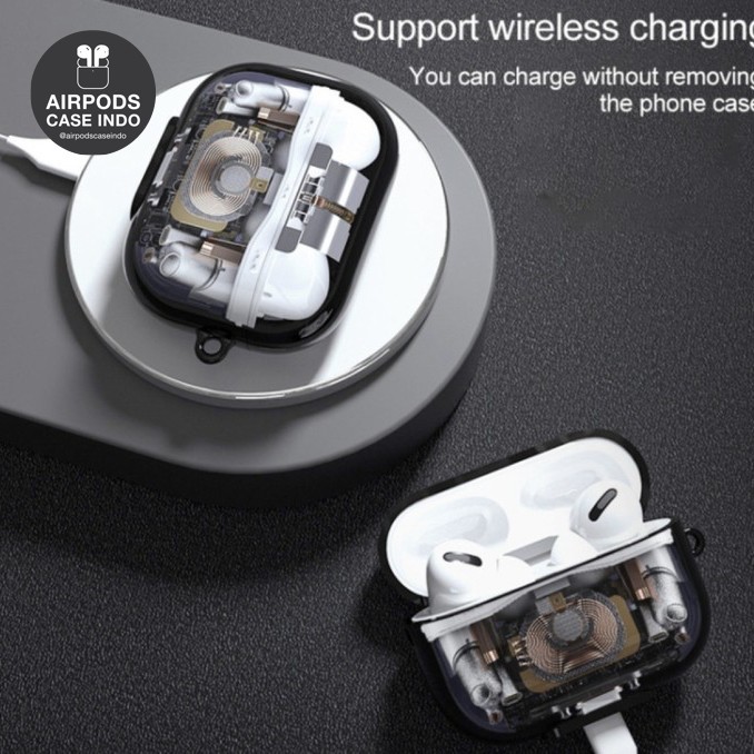 AIRPODS PRO MECHANICAL MACHINE TRANSPARENT SILICONE CASE AIRPODS PRO