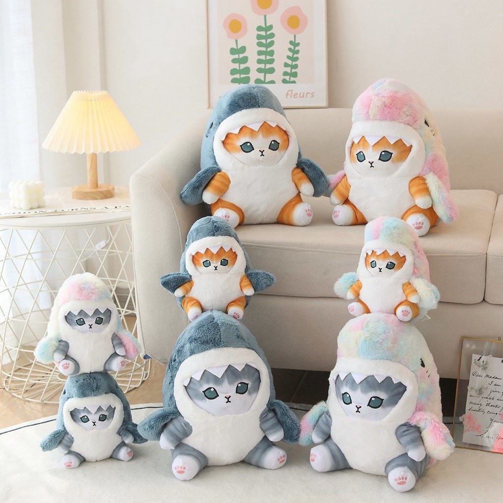 Mainan Plush Hiu Kucing Hewan Boneka Hiu Kucing Lucu