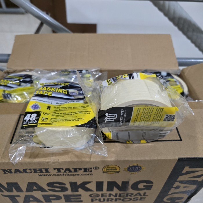 

MASKING TAPE/LAKBAN KERTAS NACHI 2INCH 48MM X 18MTR (MIN 1DUS =48ROLL)