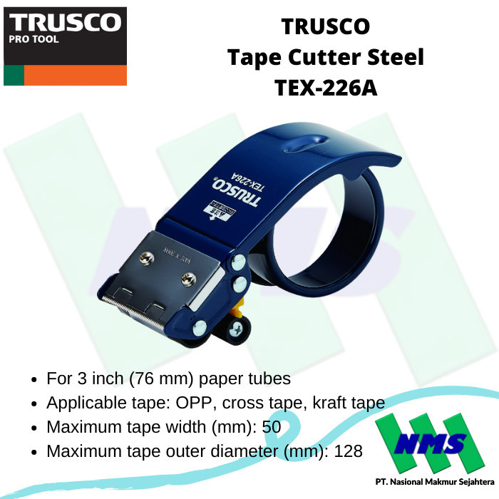 

DISPENSER PEMOTONG LAKBAN TAPE CUTTER STEEL TRUSCO TEX-226A 819-1280