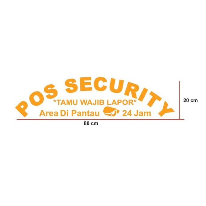 

STICKER POS SECURITY P.80CM CUSTOM,STIKER CUTTING CUSTOM