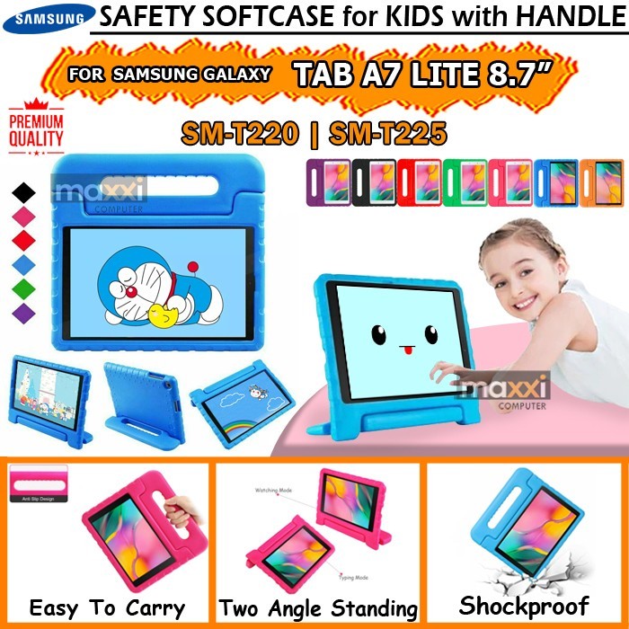 Danur - Samsung Tab A7 Lite 8.7 Kid Case Cover Kesing Silikon Untuk Anak Kecil