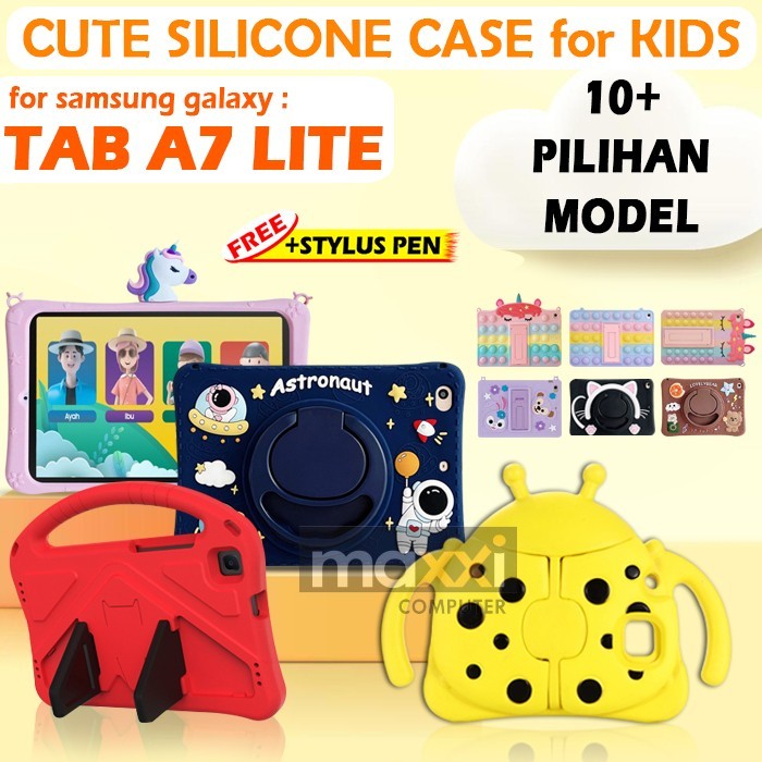 Danur - Samsung Tab Tablet A7 Lite Wifi LTE Soft Case Casing Cover Anak Lucu