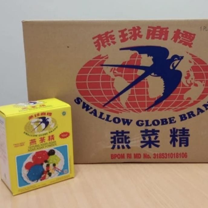 

Promo Swallow Globe agar agar Bening 1 karton isi 24 box
