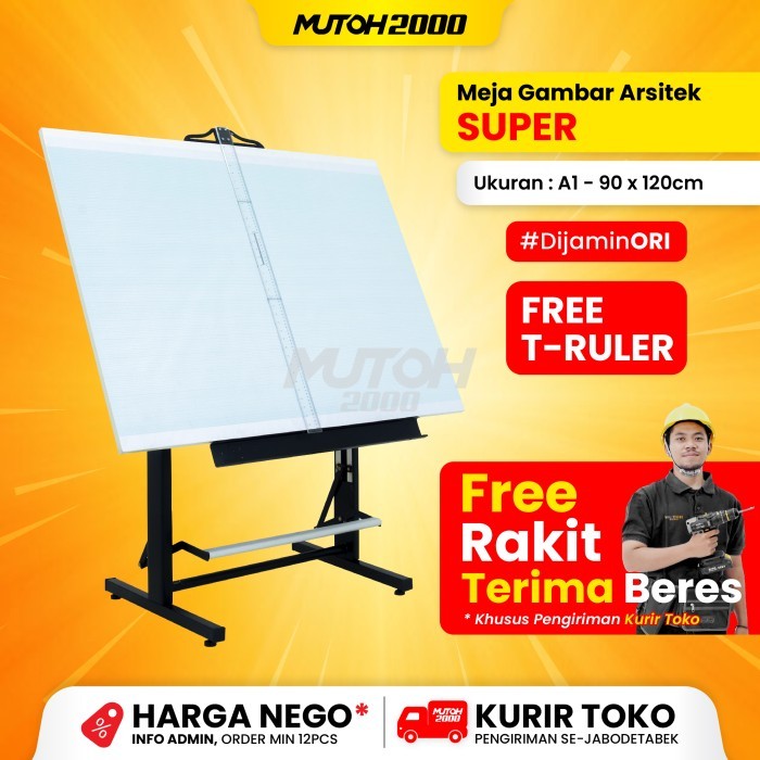 Meja Gambar Arsitek Super Lokal A1 - 90 X 120