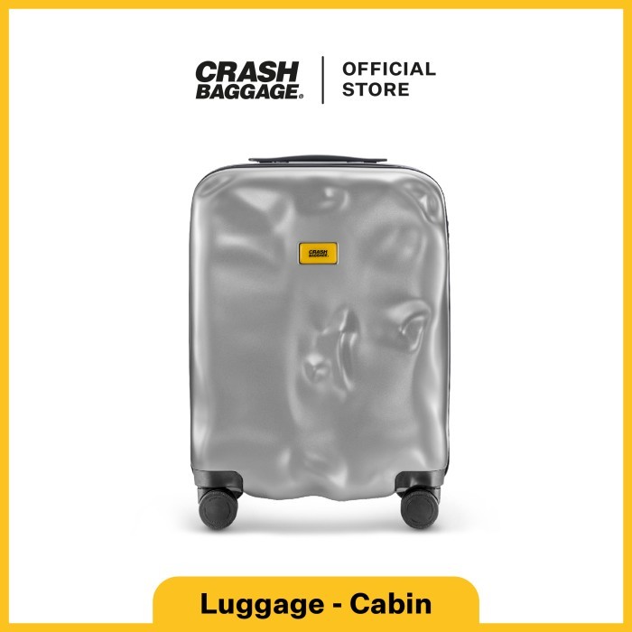 Crash Baggage Icon Luggage Silver 35 lt Cabin
