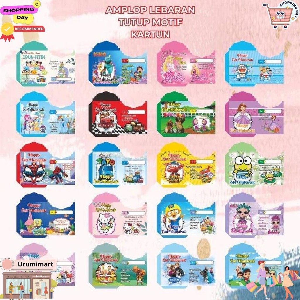 

Amplop Lebaran Medium Siap Pakai 1Pack Isi 10Pcs D Ramadhan Sale