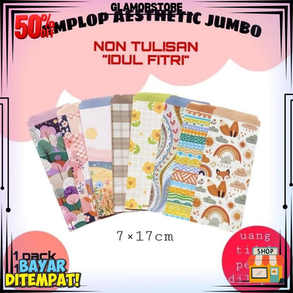 

Amplop Lebaran / Amplop Idul Fitri Ukuran Jumbo (Isi 10 Pcs) Jumbo D Promo Puncak