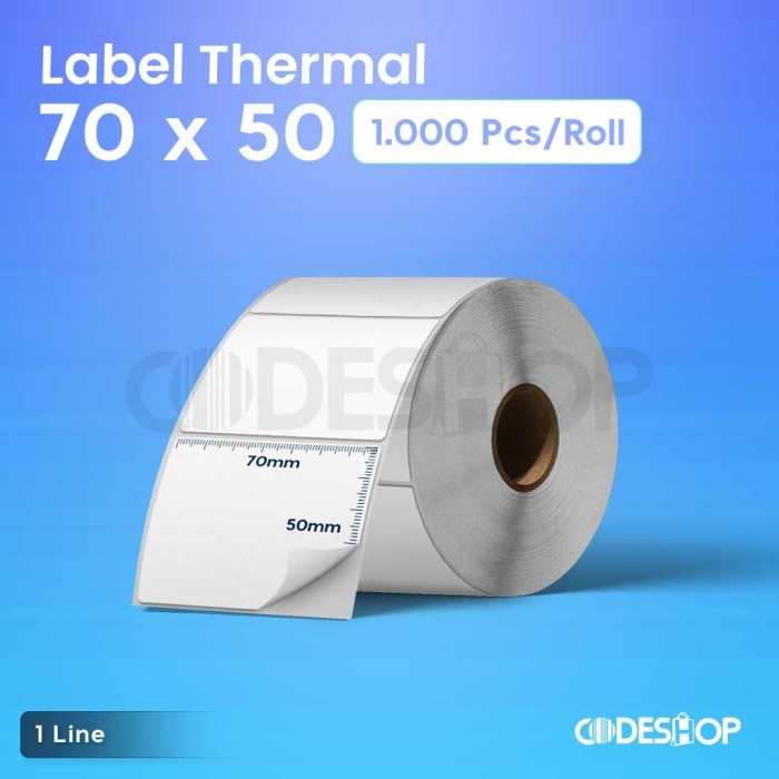 

Sale Sticker Label Barcode 70X50 Mm Thermal