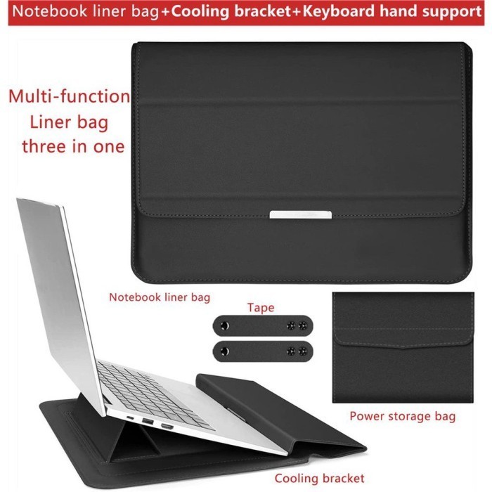 ASUS VIVOBOOK 14 Leather Sleeve Magnets Case Laptop Stand Bag Pouch