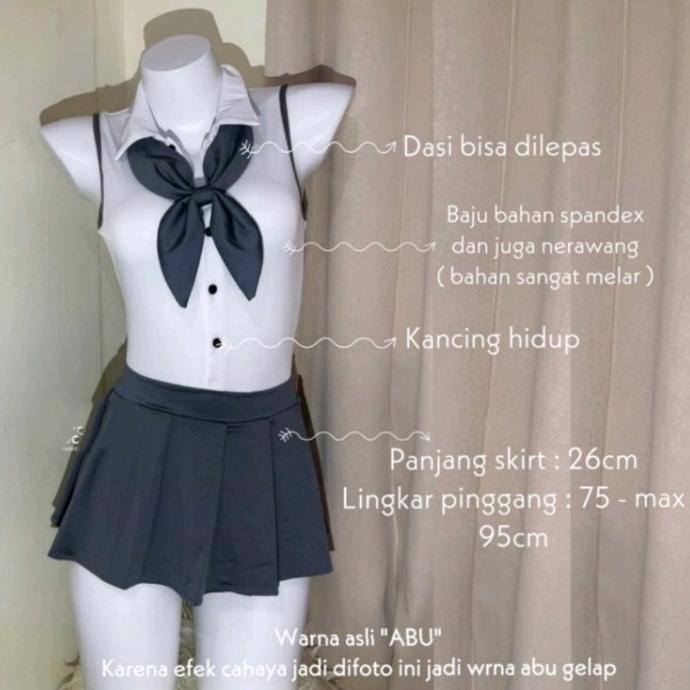 

Lingerie Costume Student/Kosplay Seragam Dasi Sexy Original