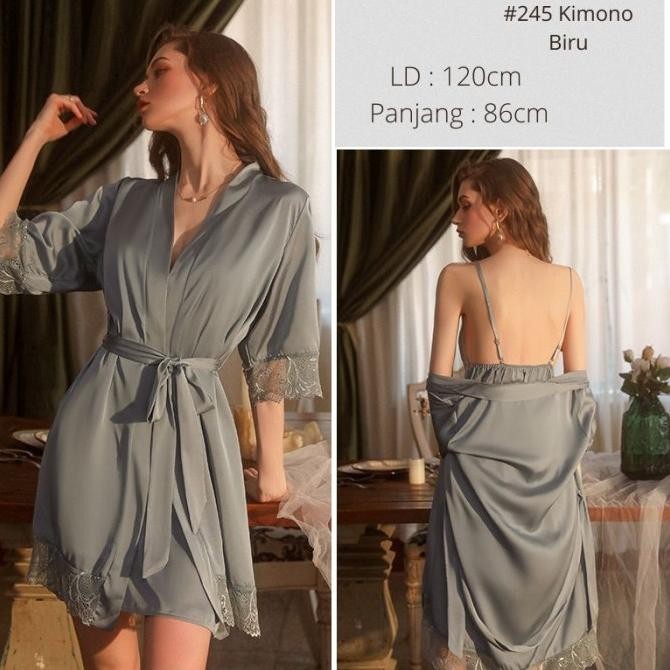 

Lingerie 245 - Baju Tidur Wanita - Dress Kimono Lingerie - Lingerie Branded Premium Original
