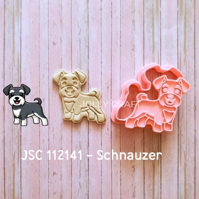 

SIAP KIRIM COOKIE CUTTER CUTE DOG SCHNAUZER