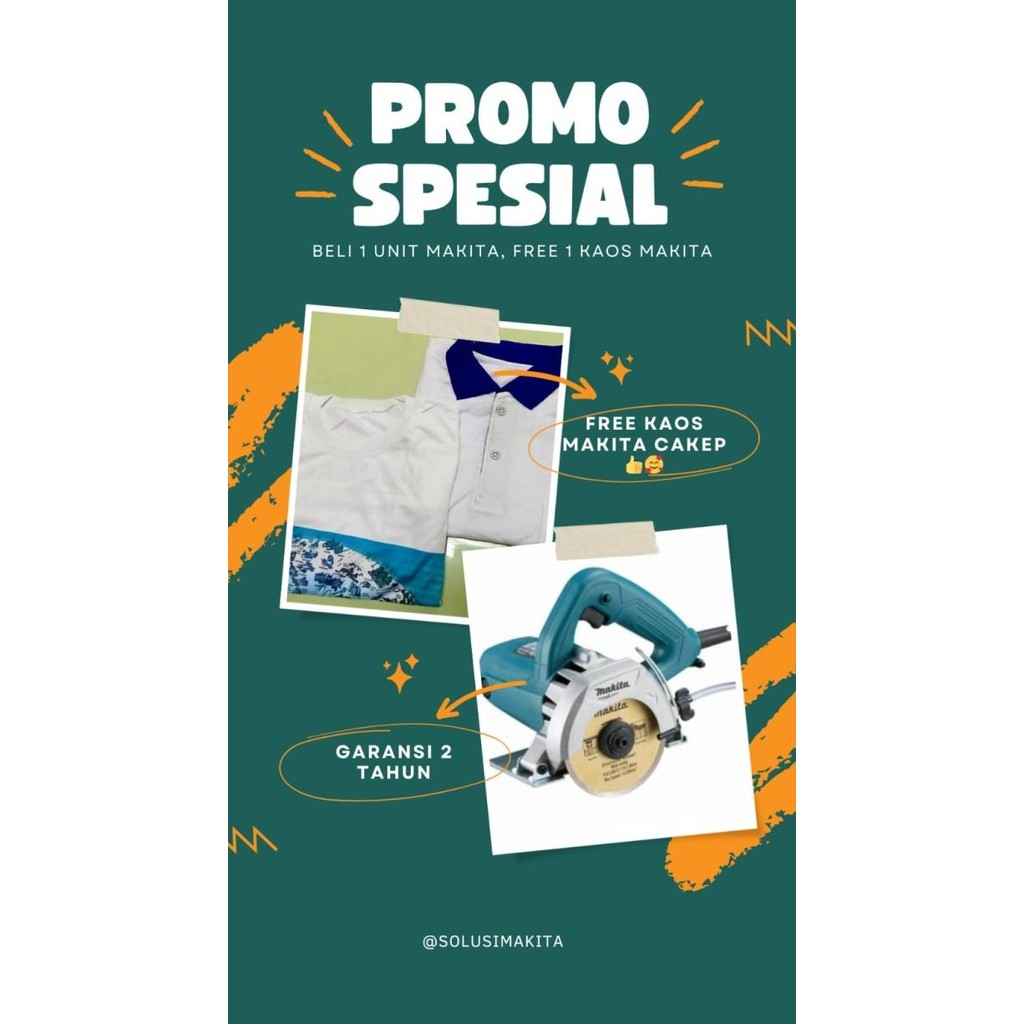 

SIAP KIRIM MAKITA M4100ZX1B MESIN POTONG KERAMIK 4" M 4100 ZX1B TILE CUTTER 4