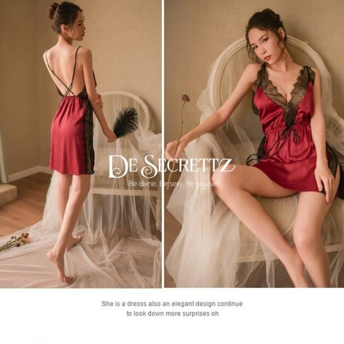 

Desecrettz Evelyn Lingerie Sexy, Includes G-String, Baju Tidur Sexy Original