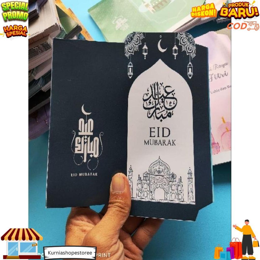 

100 Lembar Amplop Lebaran Panjang Glossy D Promo 3.3