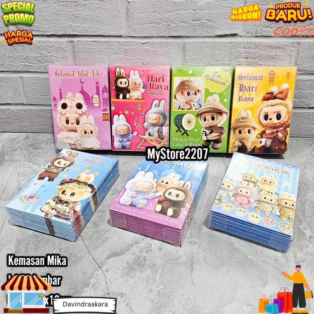 

(Mika Isi 50) Grosir Amplop Lebaran Hari Raya Idul Fitri Ramadhan Motif Islami, Karakter Lucu Isi 50 D Promo 3.3