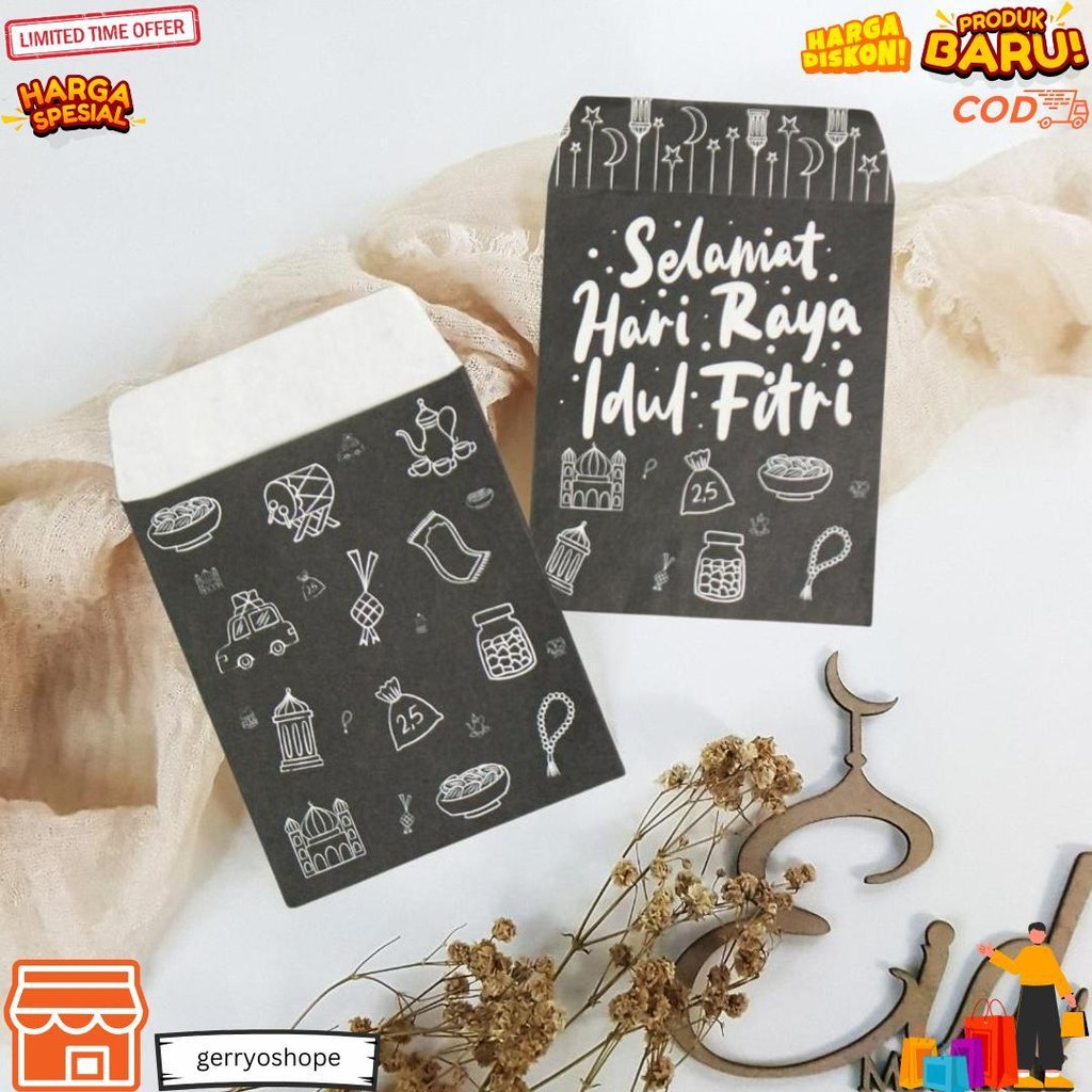 

[ Isi 20,30,50 Pcs ] Amplop Lebaran Thr Idul Fitri/Amplop Kecil/Amplop Lebaran Aesthetic/Amplop Angpao Lebaran 2025 D Promo Puncak