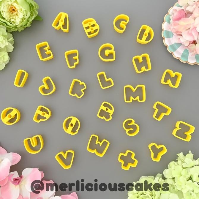 

SIAP KIRIM GRANDE CHUBBY ALPHABET CUTTER FONDANT MOLD MOULD CAKE KUE CETAKAN
