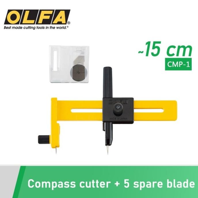

SIAP KIRIM CIRCLE CUTTER CMP-1 OLFA MEMOTONG LINGKARAN 1CM - 15CM