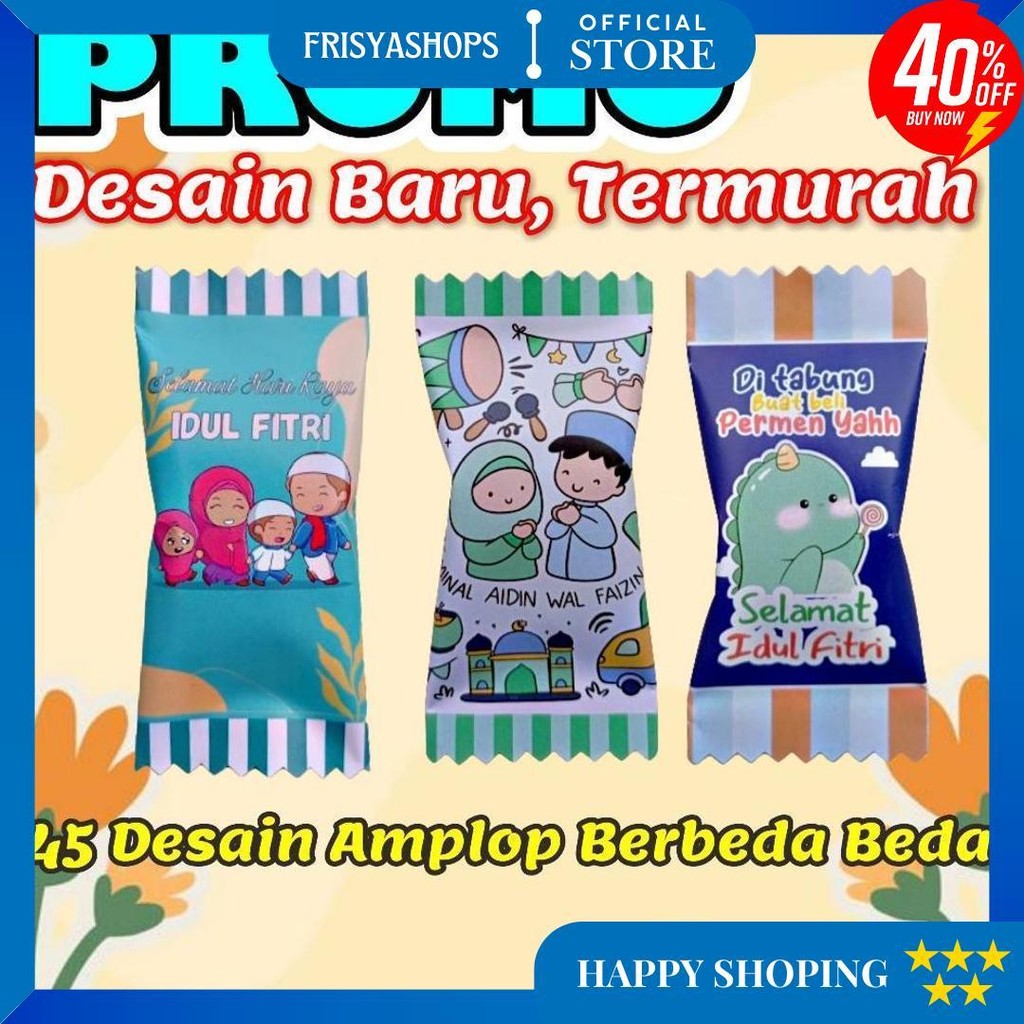 

[15 Pcs] Amplop Permen Amplop Lebaran 2024 D Gratis Ongkir