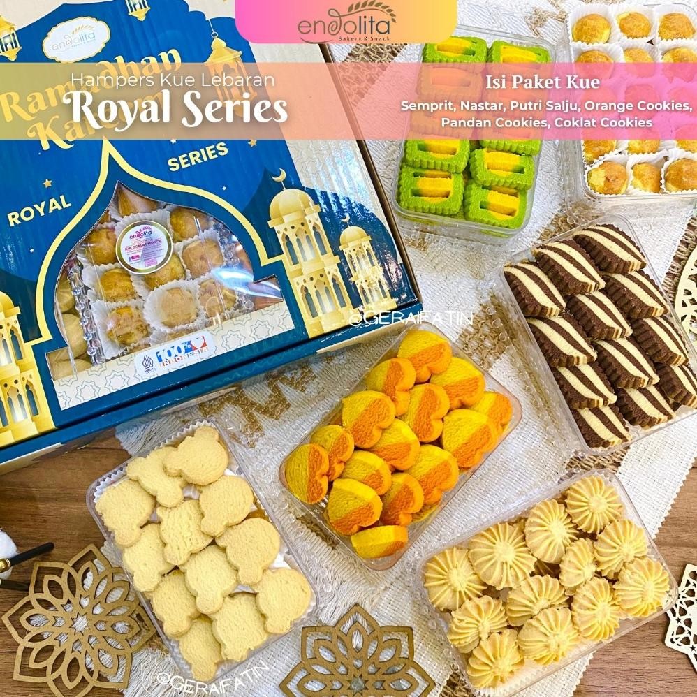 

Paket Kue Lebaran Endolita Royal Series Isi 6 Toples 1 Paket Dibuat Tahun 2025 New Product