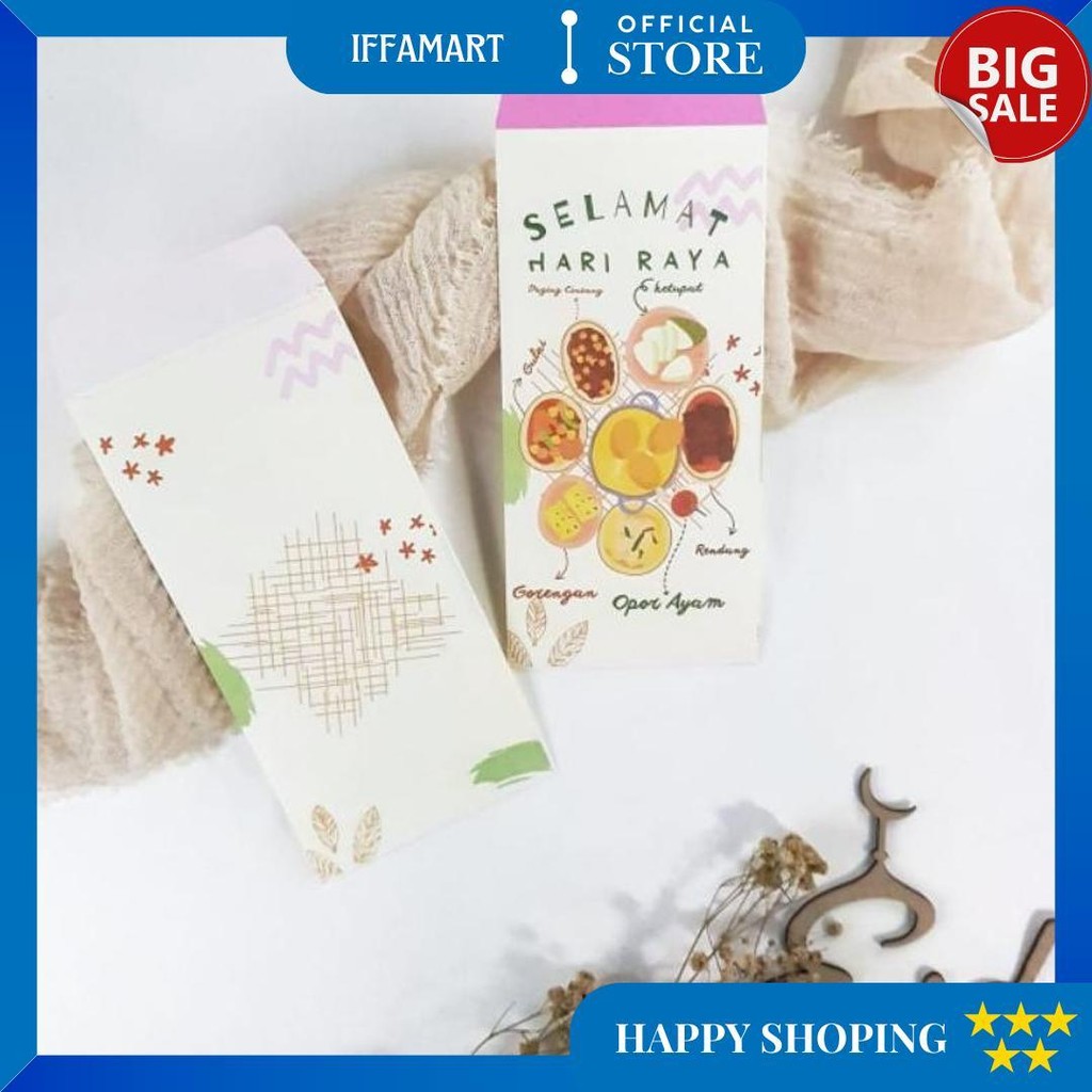 

(Isi 10,20,30,50 Pcs) Amplop Lebaran Idhul Fitri Aesthetic / Amplop Lebaran Idhul Fitri Murah / Angpao Lebaran Uang Tidak Dilipat D Termurah