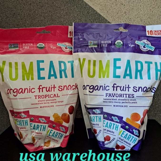 

Sale Yumearth Organic Fruit Snack Favorites & Tropical 198Gr Permen Organik