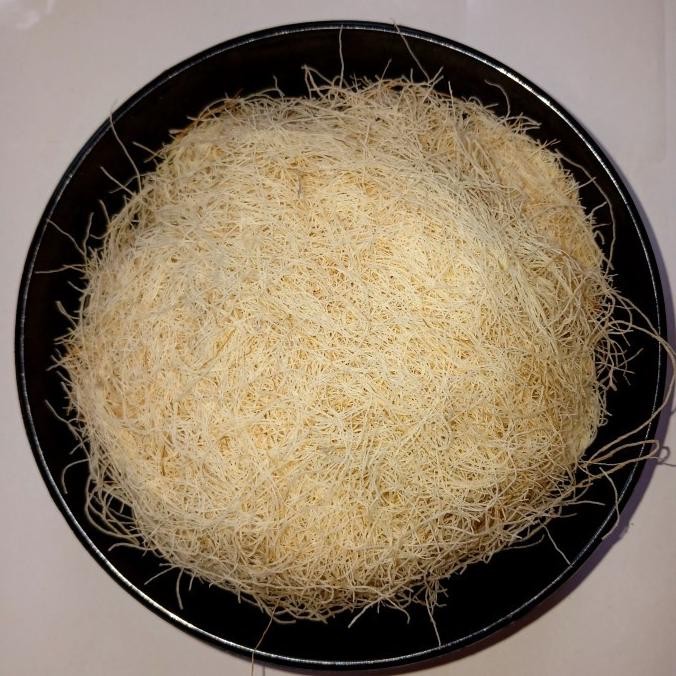 

Sale Kunafa / Kadayif/ Kataifi Bahan Isian Coklat Dubai Makanan Khas Timur Tengah ( Repack Food) - 250 Gram