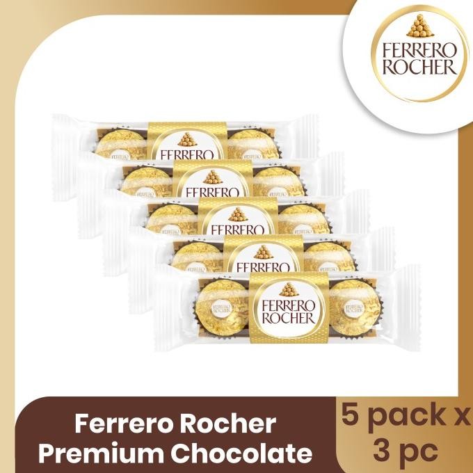 

Sale Ferrero Rocher Premium Chocolate Isi 3Pcs - 5 Pack
