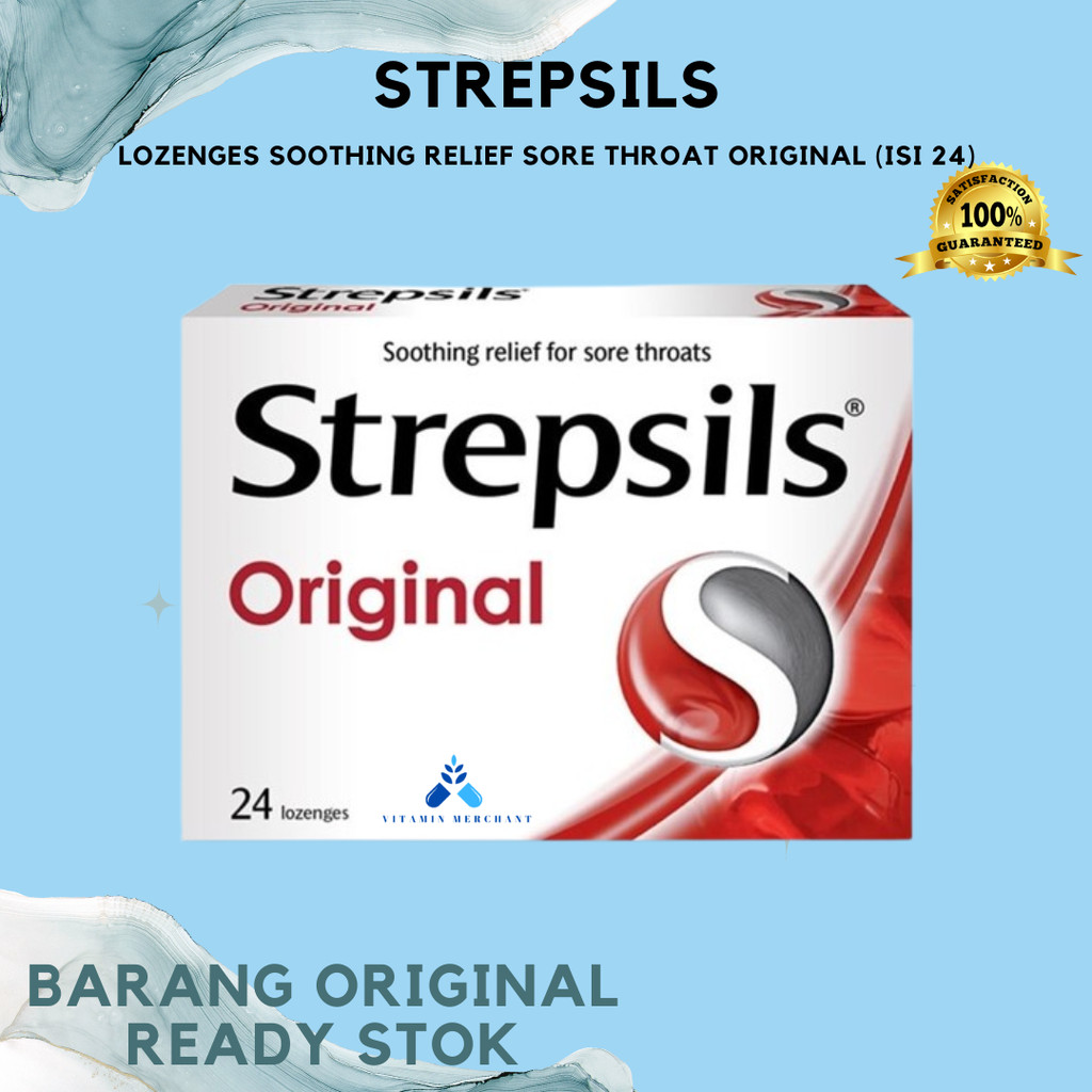 

STREPSILS Lozenges Soothing Relief Sore Throat Original (Isi 24)