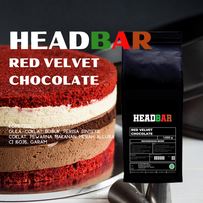 

Headbar Powder Red Velvet Chocolate 1000 Gram {TerlarisBest Seller}
