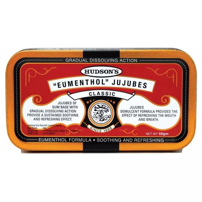 

Grosir Hudson'S Eumenthol Jujubes 50G. Permen Penyegar Nafas Mulut