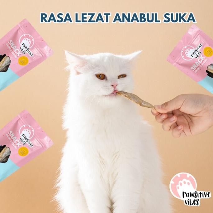 Cemilan Anjing Kucing Snack Cemilan Sehat Ikan Kering Beku dan Lezat