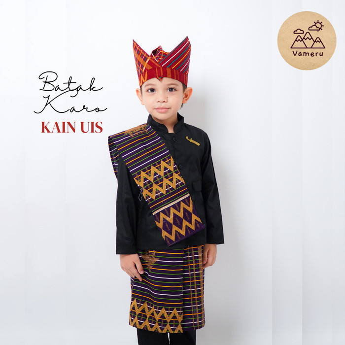 BAJU ADAT ANAK LAKI LAKI BATAK KARO UIS