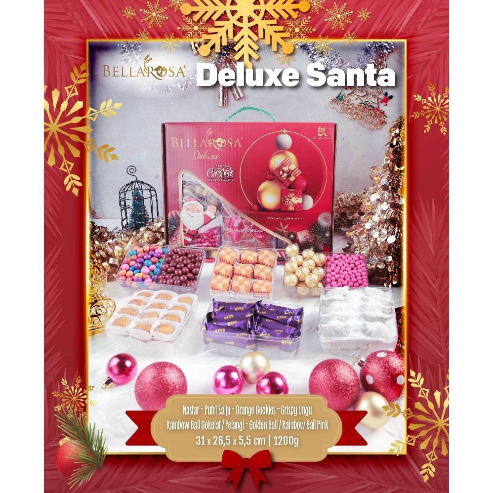 

TERMURAH Paket Hampers Natal kue kering cokelat premium Bellarosa Deluxe Grande Jolly Christmas Coklat VD08