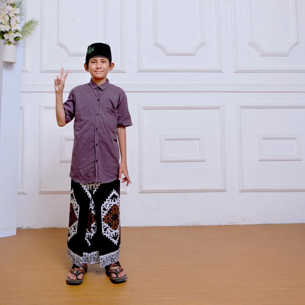 Ready Sarung Instan Anak Laki Laki Usia 2-10 Tahun / Sarung Instan Motif Batik / Sarung Instan Anak 