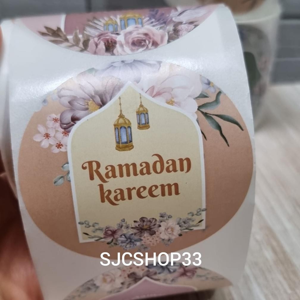 

COD Ukuran 7 cm Label sticker idul fitri toples/idul fitri/ramadan 1 roll isi 300 pcs Ur37