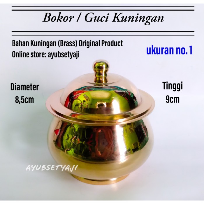 My Guci Kuningan No1 Bokor Antik Tempat Dupa Ratus Wadah Air Suci Bejana