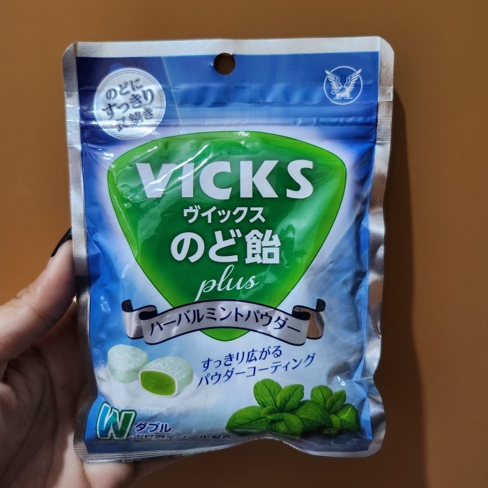 

Sale Permen Vicks Drop Plus Throat Candy Japan Herbal Mint 65Gram