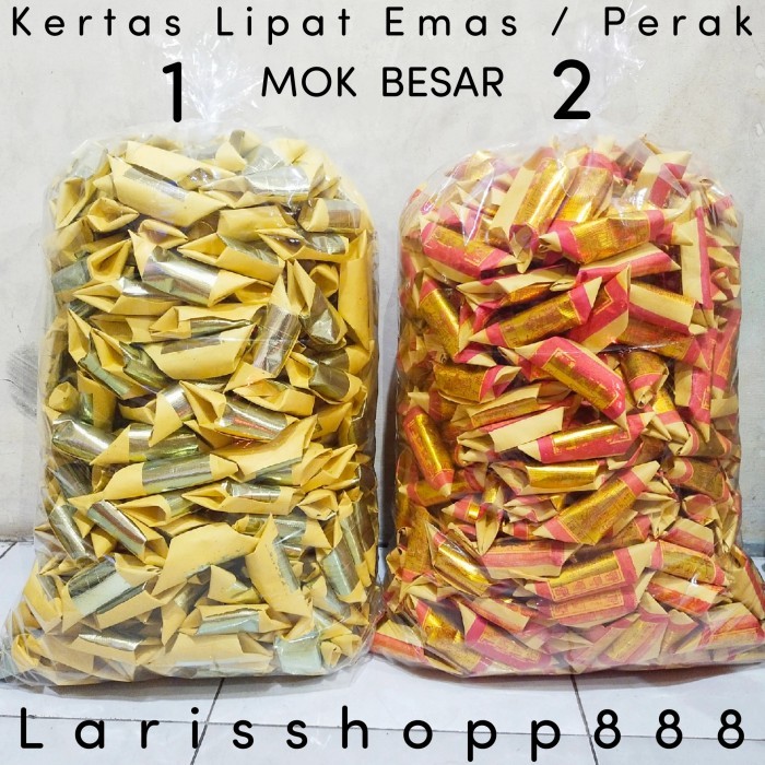 TERLARIS kertas sembahyang leluhur kim cua emas lipat 1 karung - kim cua