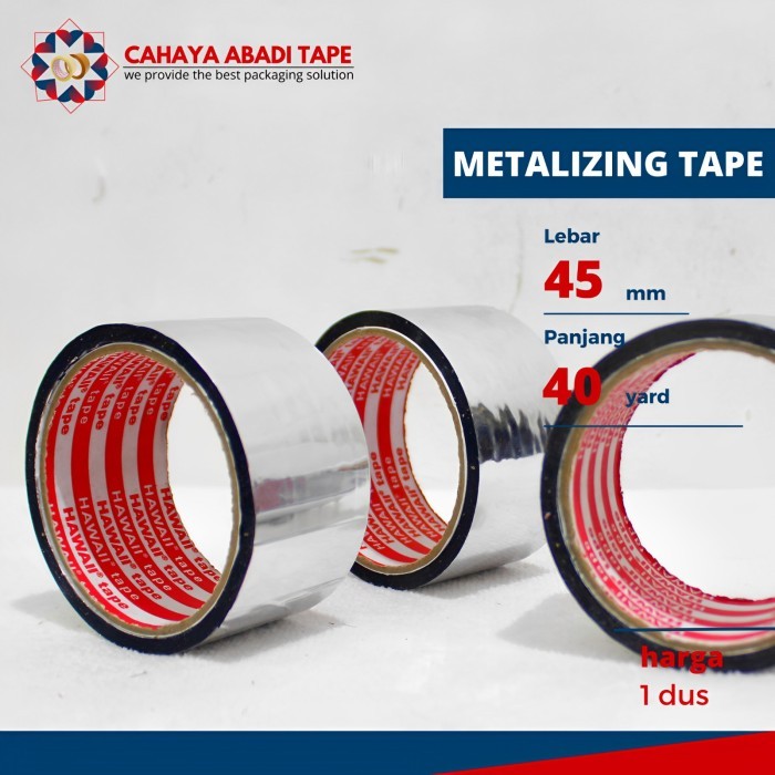 

LAKBAN METALIZING 48MM X 40YARD PER DUS KHUSUS GRAB/GOJEK
