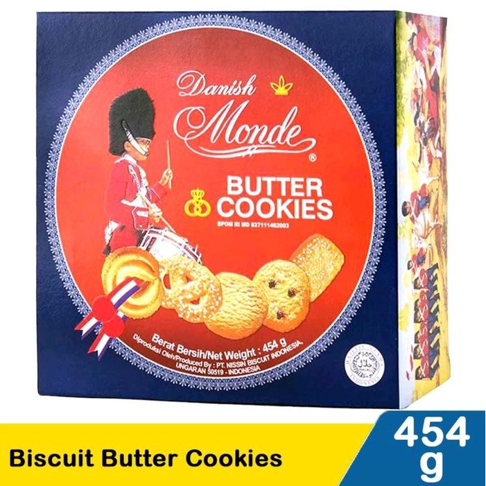 

Produk Terbaru Monde Biscuit Butter Cookies 454Gr Klg Packing Aman