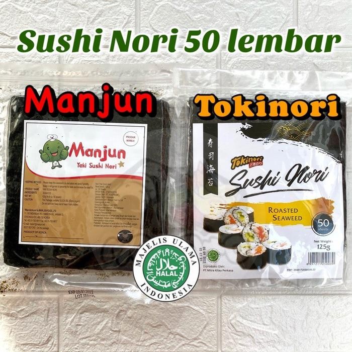 

Produk Viral Manjun - Tokinori - Java Superfood 125 Gram Yaki Sushi Nori 50 Lembar Packing Aman
