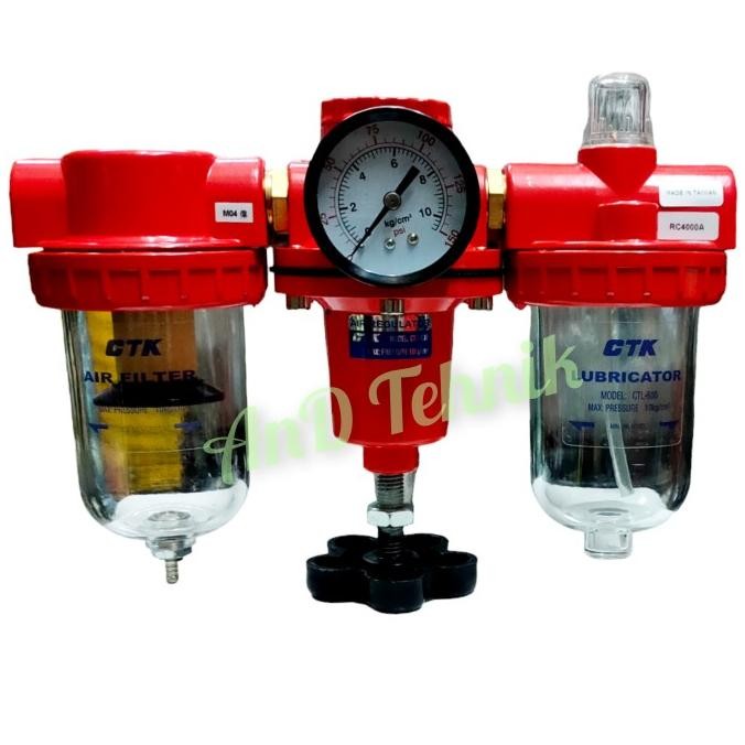 ctk air control unit cfro-600 / air filter regulator double kompresor stok terbatas