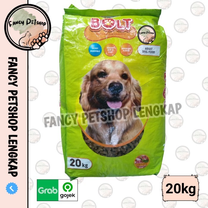 BOLT DOG LAMB 20kg makanan anjing bolt lamb
