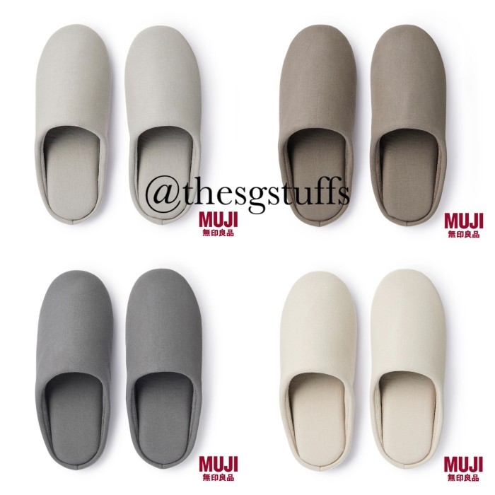 MUJI Unisex Cotton Insole Slippers/sandal rumah